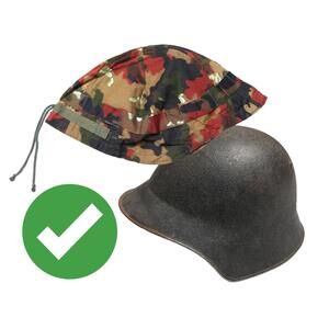Rare Swiss Alpenflage M18/40 Helmet Cover